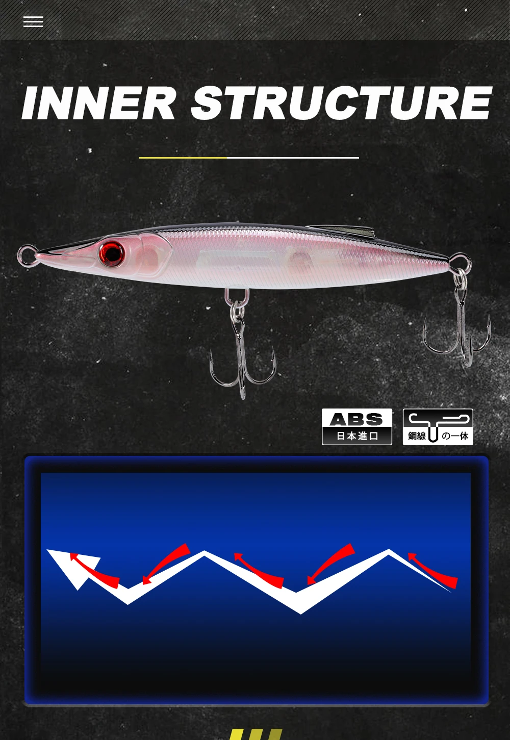 D1 ChiLume 130F Bleistift Angeln Locken 130mm 25g Schwimmenden Köder WTD Lange Casting Wobbler Stickbait Fisch Tackle für Bass Hecht DT3022 – Detail 4