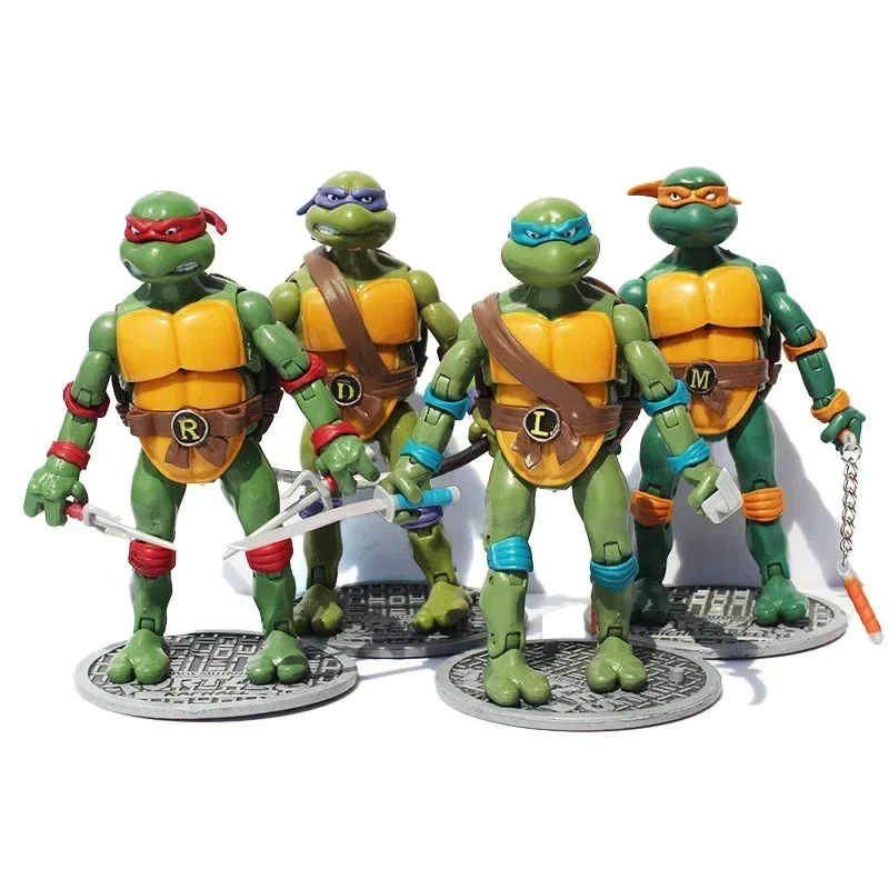 

Playmates Черепашки-ниндзя Модель игрушки TMNT Коллекция фигурок Леонардо да Винчи Рафаэль Микеланджело Донателло