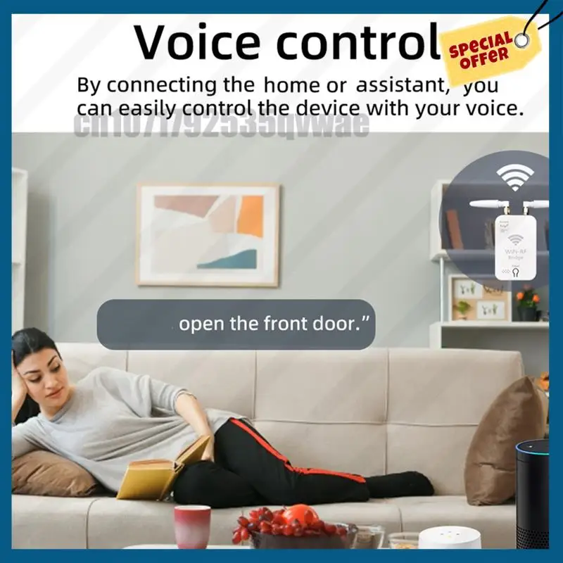 -A89Z Tuya Smart Wifi RF Duplicator Remote Control Copy For Electric Door Rolling Door Curtain Awning Sunshade Remote Control