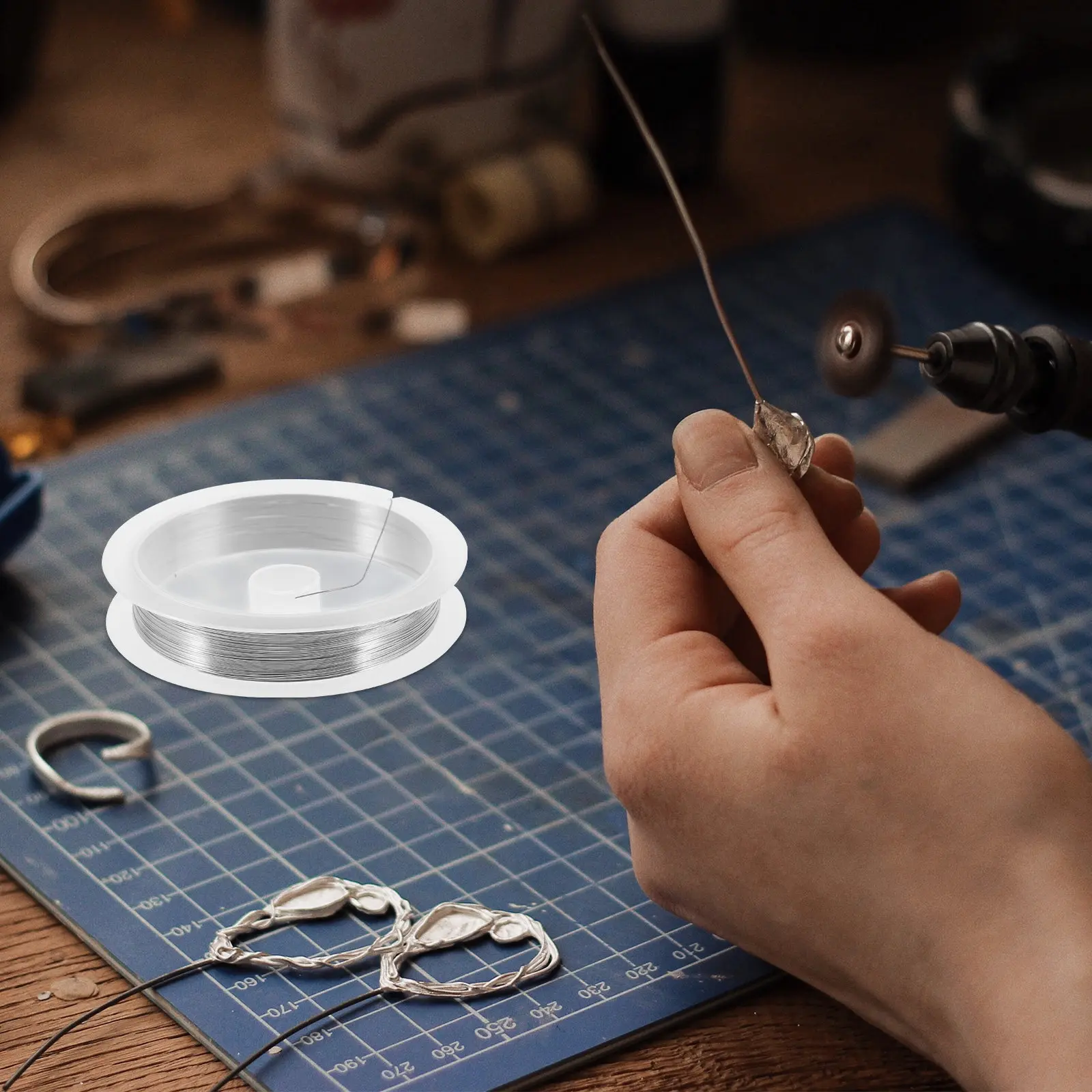 

10 рулонов медной проволоки для рукоделия, многофункциональная нить для бисероплетения, плетения, скульптур, декора и садовых проектов