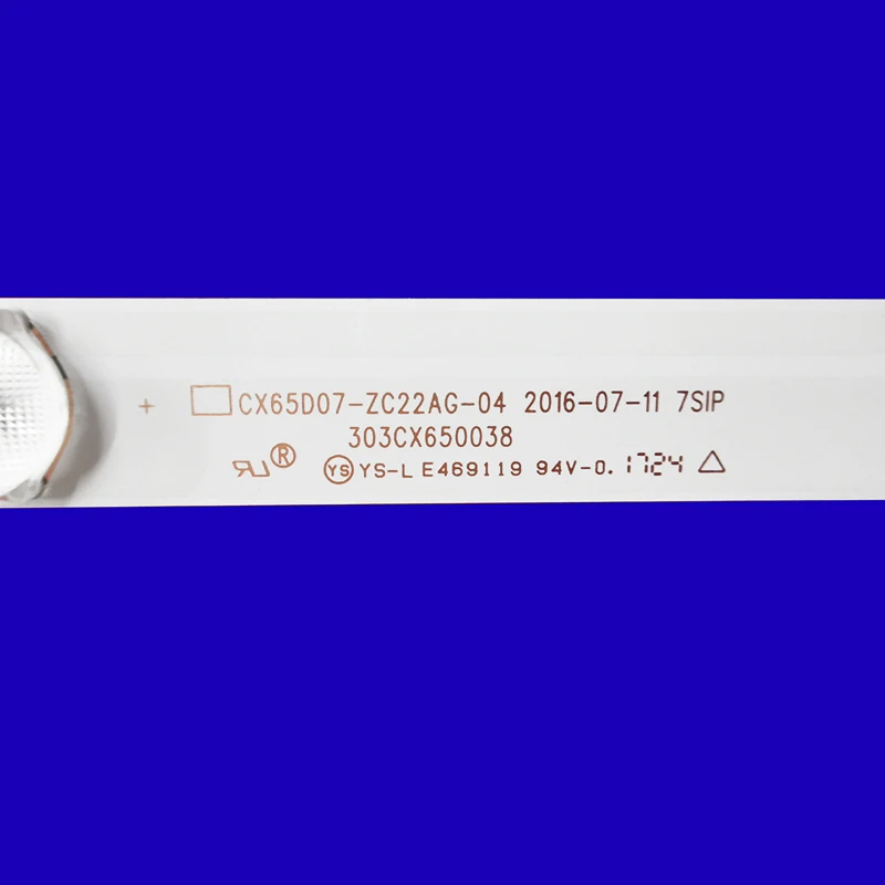 LED strip for 65MUA1500 CX65D07-ZC22AG-04 303CX650038 CX650M10 CX65D07 Rtv6566usm 65PA505E AX65LEDE88/0227 LE165S1UHD