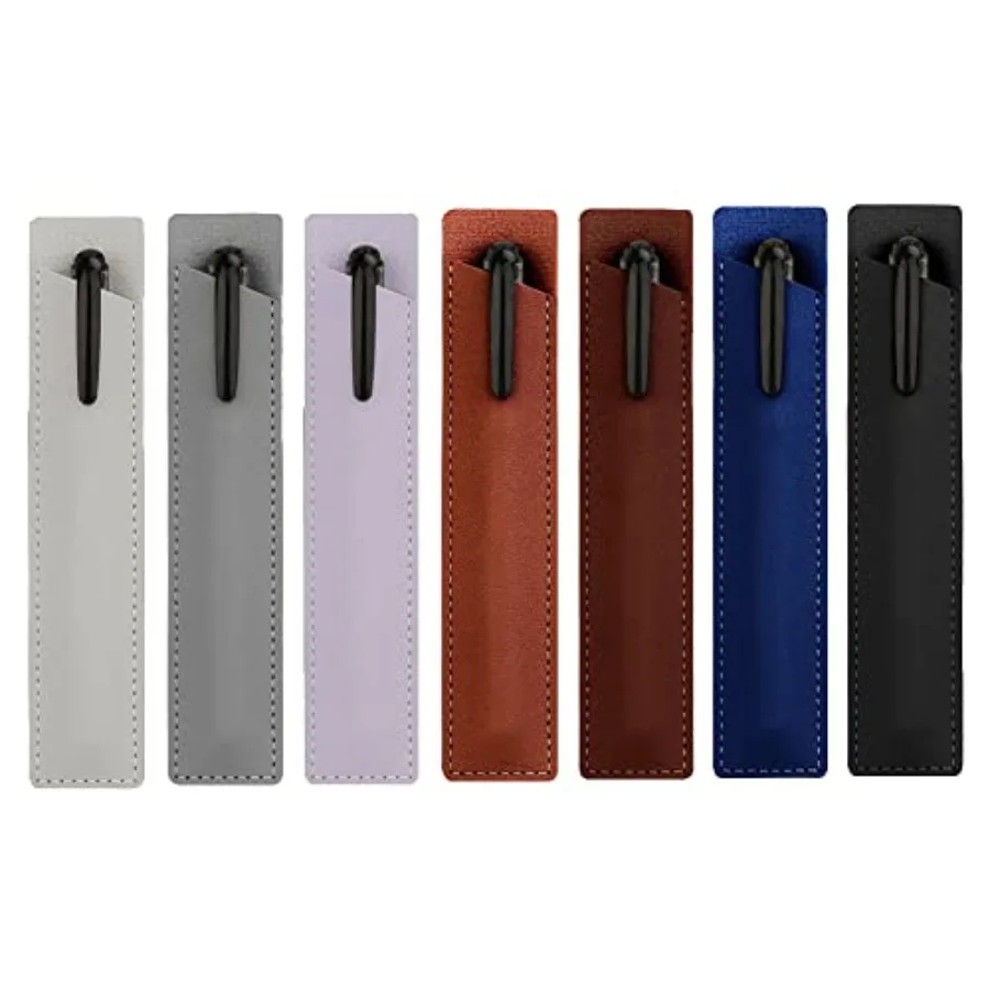 

16 Pcs PU Leather Pen Sleeves Single Pen Cases Ink Pen Covers Fountain Pen Pouch Holders Pen Protective Sleeves