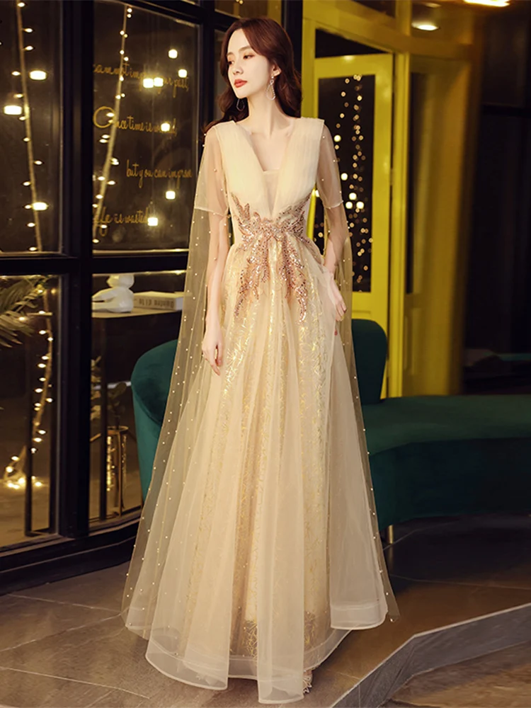 Luxurious Gold Color Evening Gown: The Perfect Choice for Your Most Memorable Night Out Luxurious Gold Color Evening Gown: The Perfect Choice for Your Most Memorable Night Out