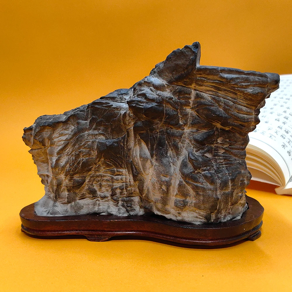 

Home Decoration Sculpture Stone Mountain Rock Asian Natural Stone Cadeau Homme Rough Stone Collection Suiseki Stone