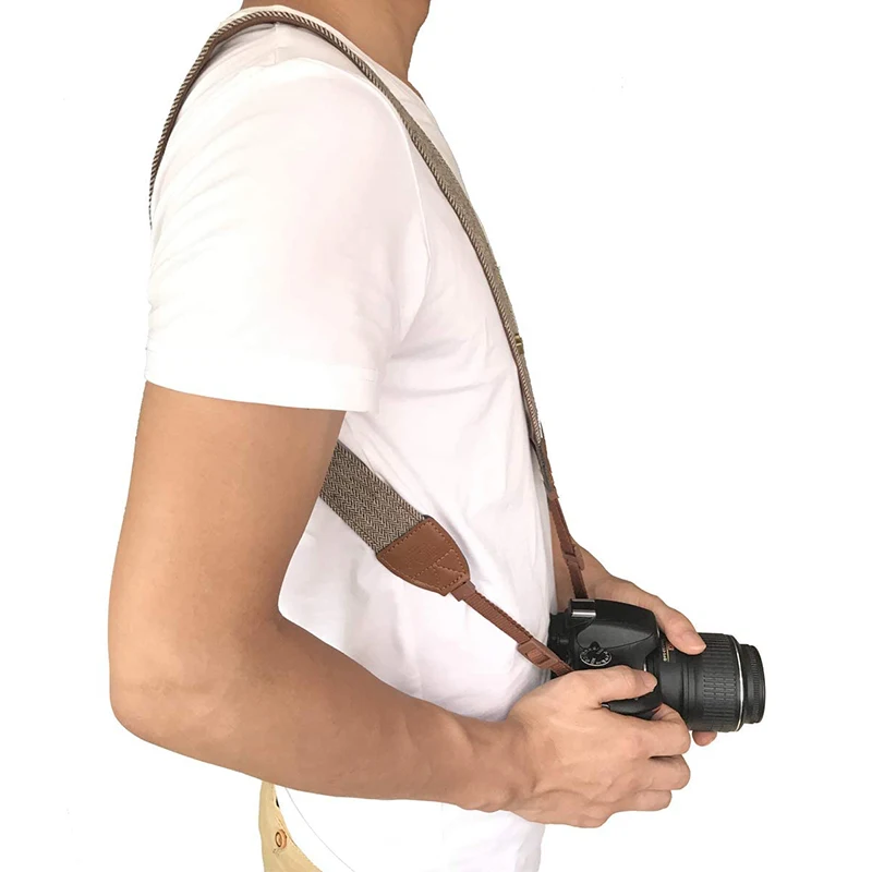 Slr-ヴィンテージカメラショルダーストラップ,nikon,Canon,Sony,Fuji,slr,dslr,フォトスタジオ,アクセサリー用