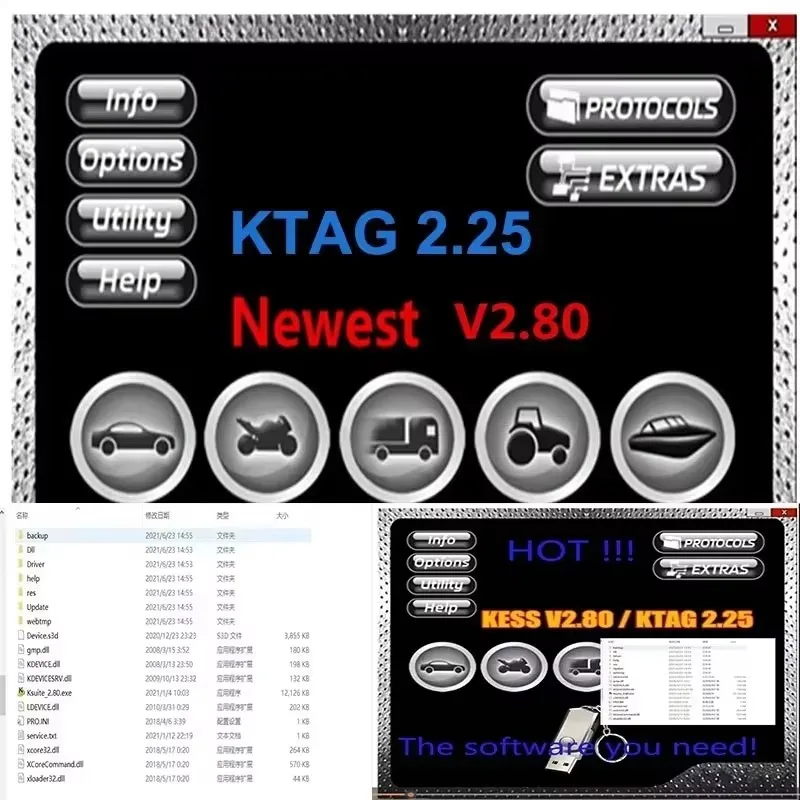 

Software Ksuite 2,80 para Kess V5.017 ECU Master Ktag 2,25, herramienta en línea Ksuite SW 2,80 2,53 2,47