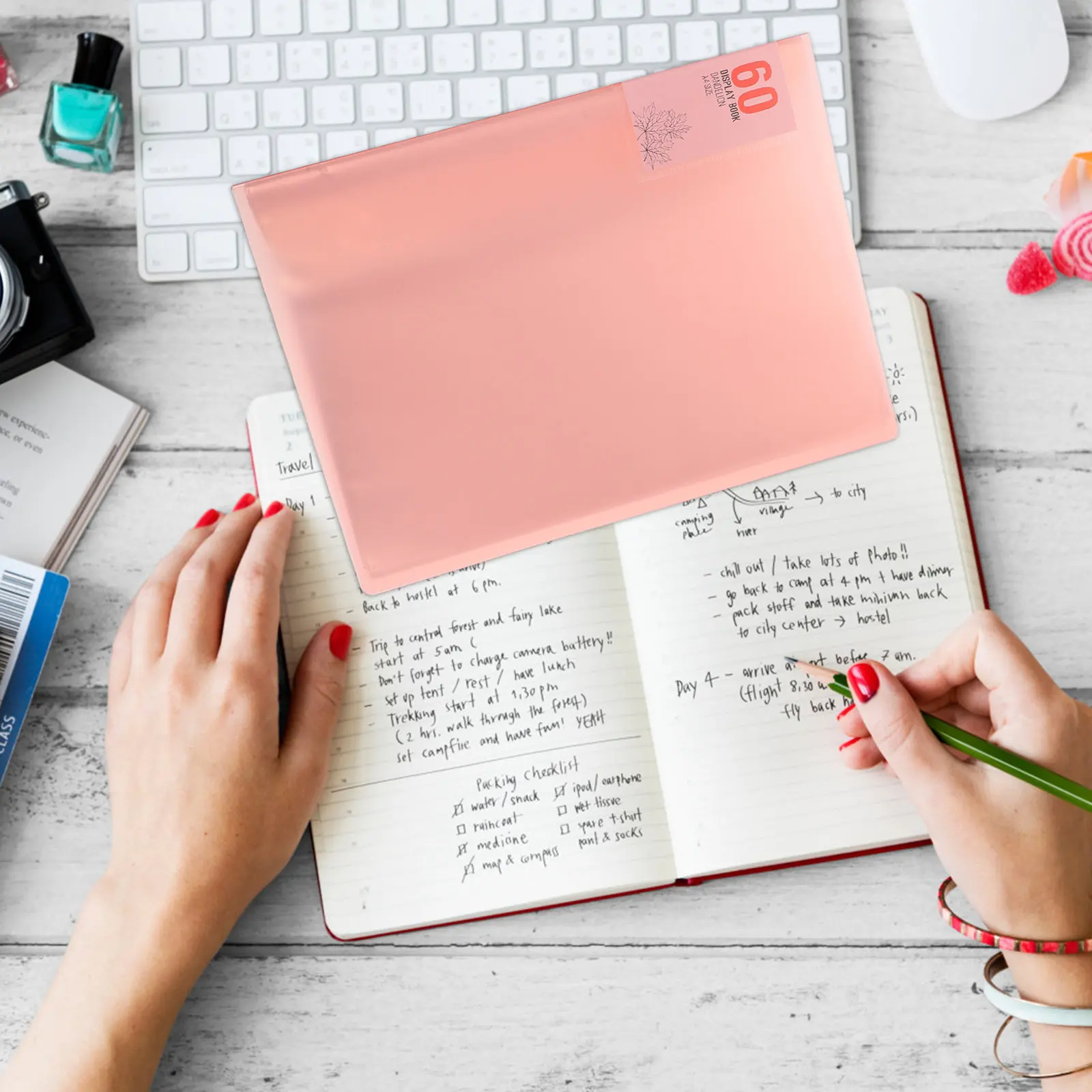 

1Pcs A4 File Holder Multi-Layer Document Folder 60 Pockets Portable Paper Organizer Office School Supplies File Holder