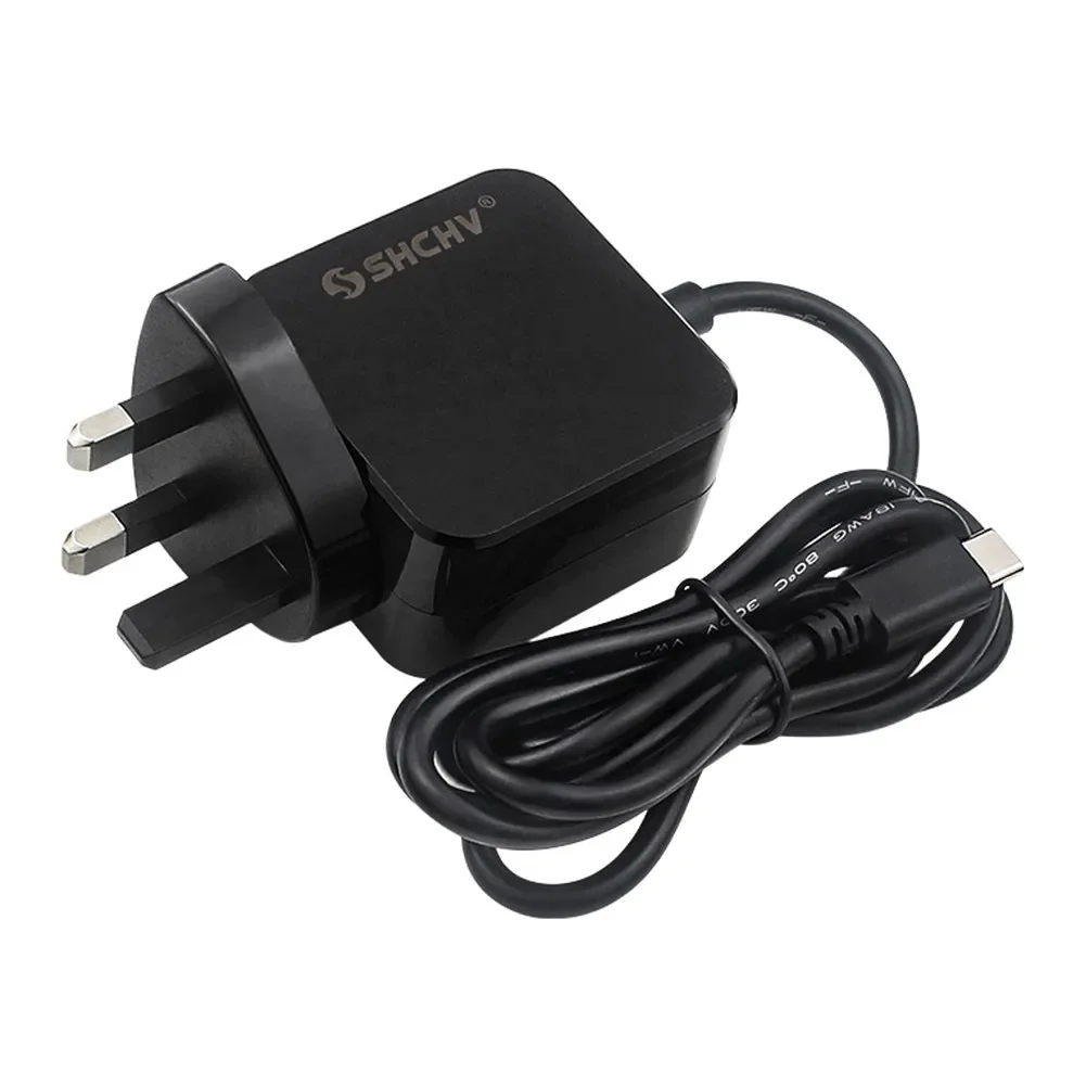 27W USB-C Power Supply For Raspberry Pi 5/4B Versatile Charger 1.2meters Cable UK-Plug Power Adapter Power Supply Accessories