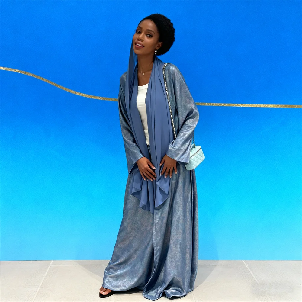 

Ramadan Dubai Open Abaya Turkey Kaftan Eid Jalabiya Women Muslim Dress Kimono Cardigan Islam Clothing Caftan Marocain Femme Robe