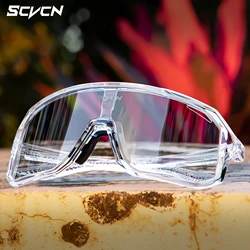 SCVCN Outdoor Sports Cycling Sunglasses Photochromic Glasses for Men Sun Mountain Bike Road Bicycle Eyewear Cycle UV400 Goggles