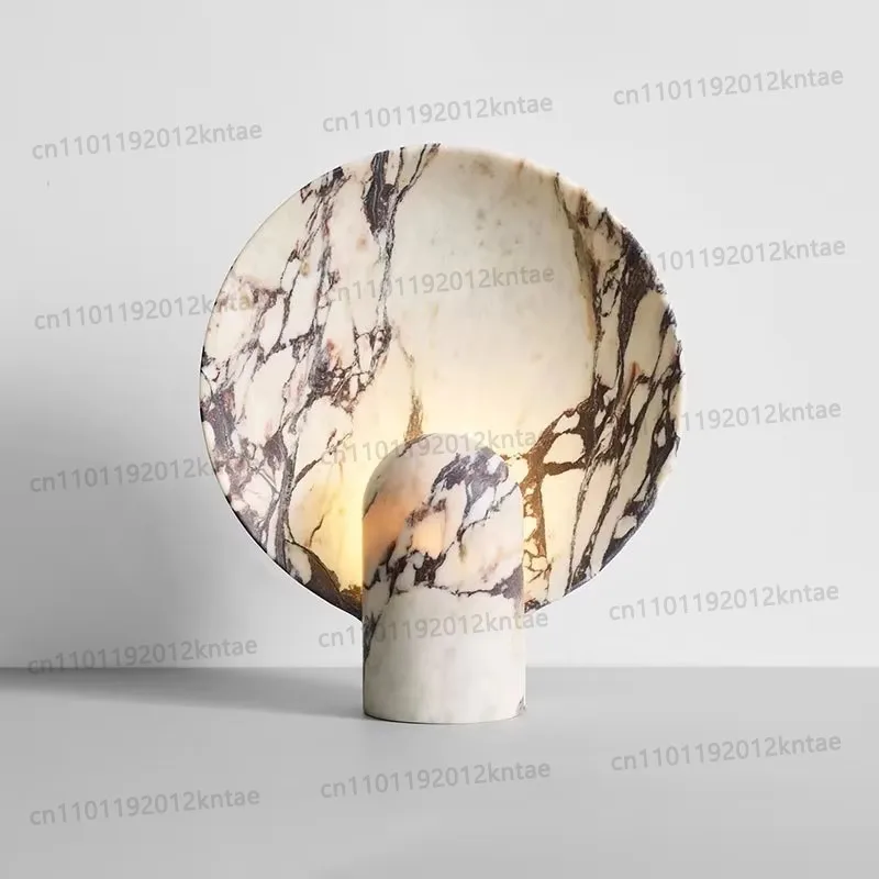Natural Marble Light Emitting Diode Home Decor Living Room Bedroom Bedside Table Deluxe Desk
