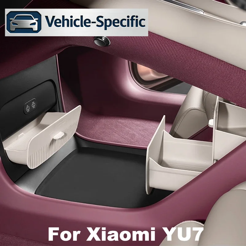 

Для Xiaomi YU7 2025 2026: Коробка для хранения солнцезащитных очков под центральной консолью, скрытый органайзер, ароматерапевтический бокс, аксессуары для интерьера