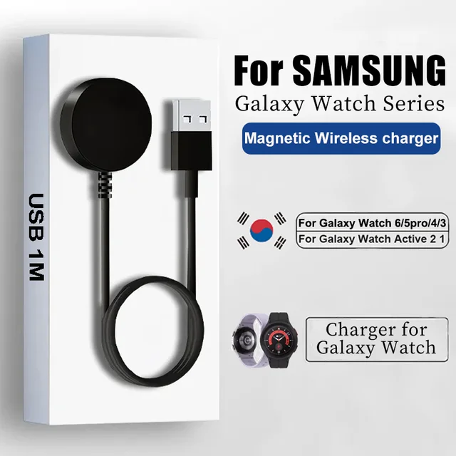Ładowarka magnetyczna do Samsung Galaxy Watch 6 5 Pro Szybkie ładowanie USB Stacja dokująca do Samsung Watch 5 4 3 2 1 Uniwersalne ładowanie