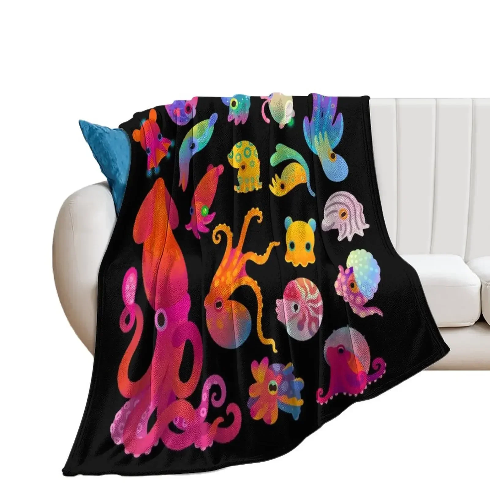 

Cephalopod Throw Blanket manga anime Blankets