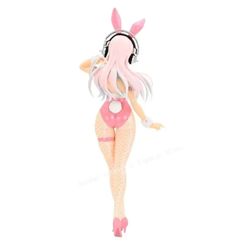 100% Original FuRyu BiCute Bunnies Super Sonico Pink Bunny Ver. Anime Collectible Figures Desktop Home Decor Collection In Stock view 4