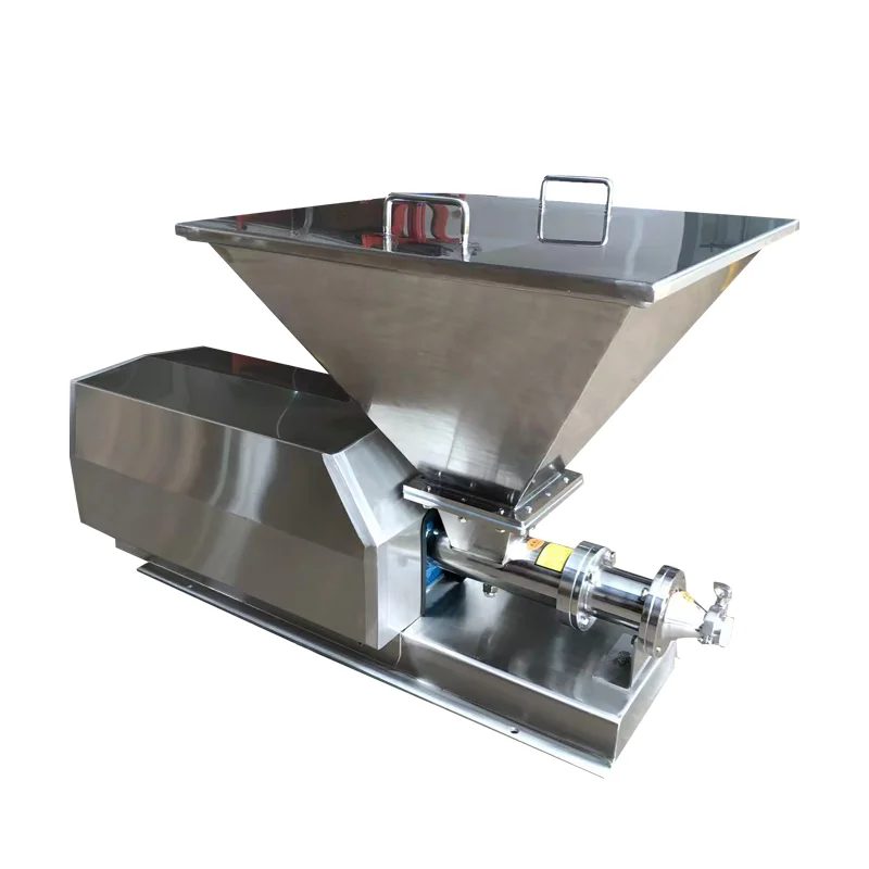 Bomba de tornillo mono de acero inoxidable con entrada abierta