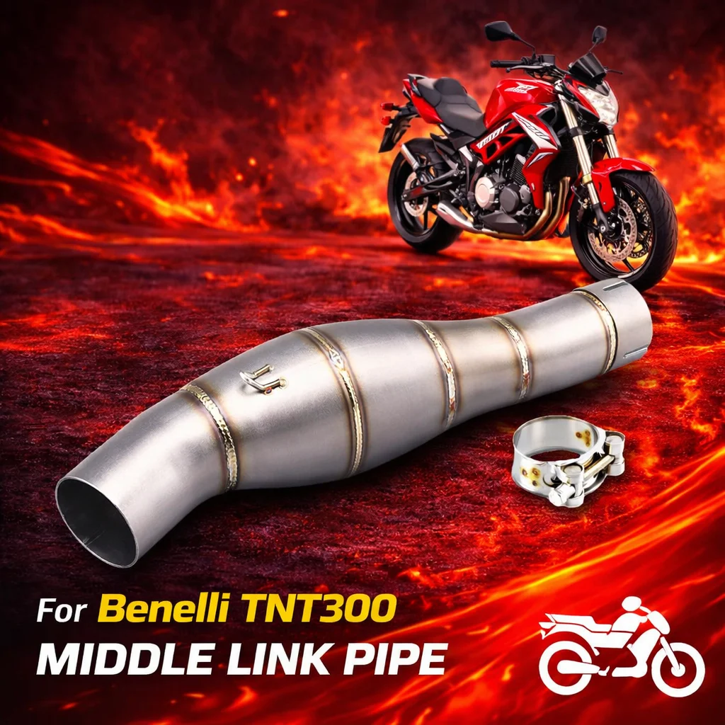 

For BN300 BJ300 TNT300 Motorcycle Exhaust System Slip On Exhaust Muffler Tips Mid Link Pipe