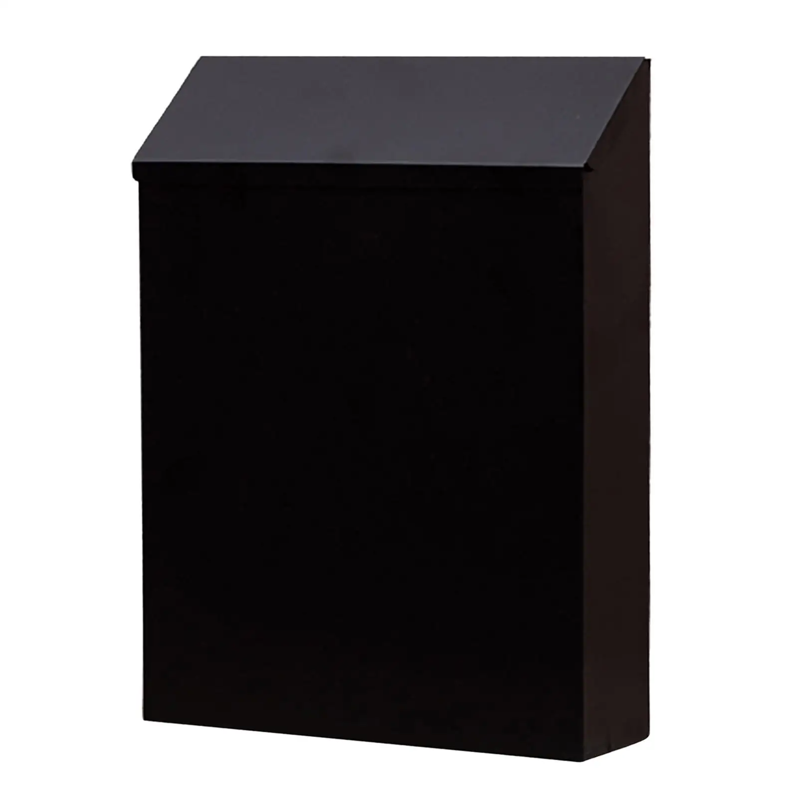 Wall Mounted Mailbox Newspaper Holder Box Easy to Use Practical Simple Decorative Iron Mail Box for Porch Door