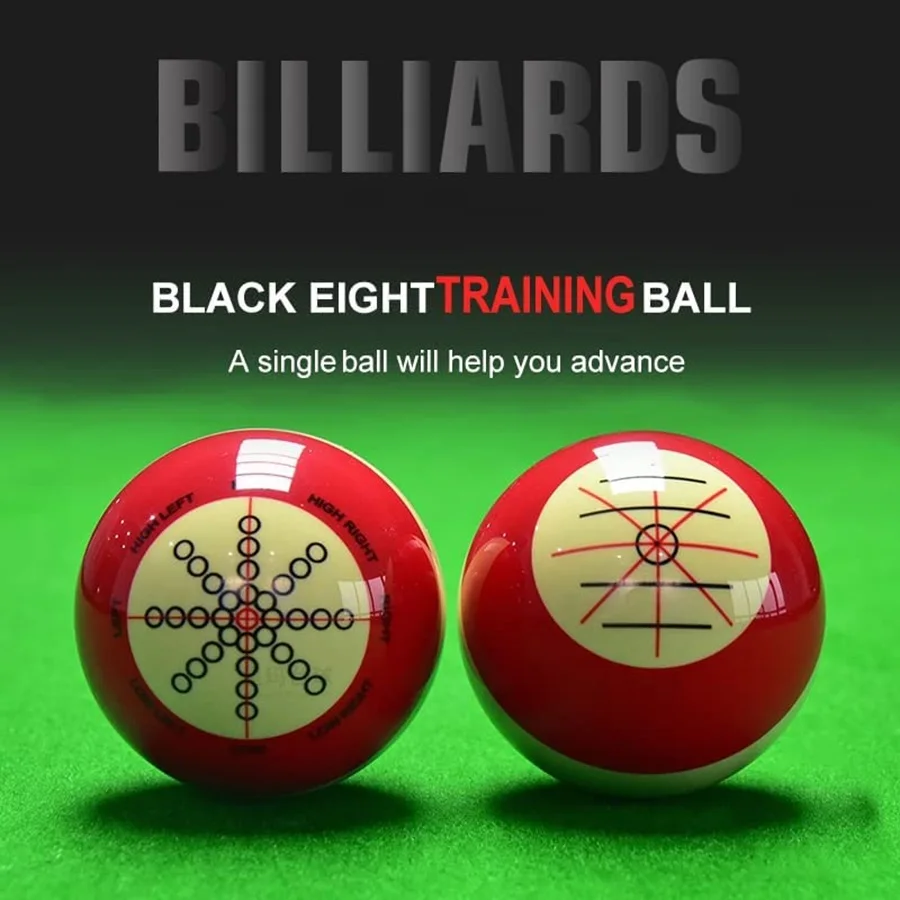 pool tableHigh-gradeRed and white training billiard cue ball 1-1/2 standard 57.2mm American large advanced training ball artifa