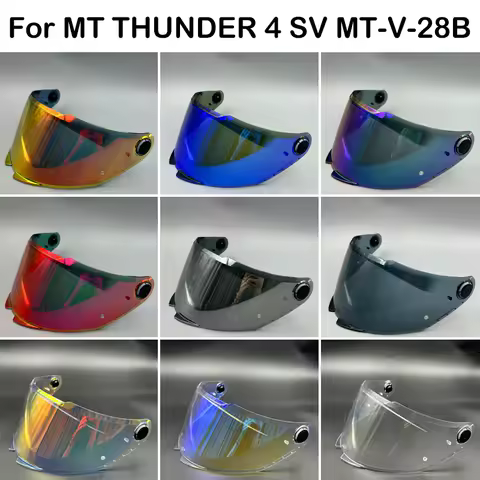 Helmet Visor Shield for MT THUNDER 4 SV Sunscreen Capacete Windshield Uv Protection Motorcycle Replace Extra Lens MT-V-28B