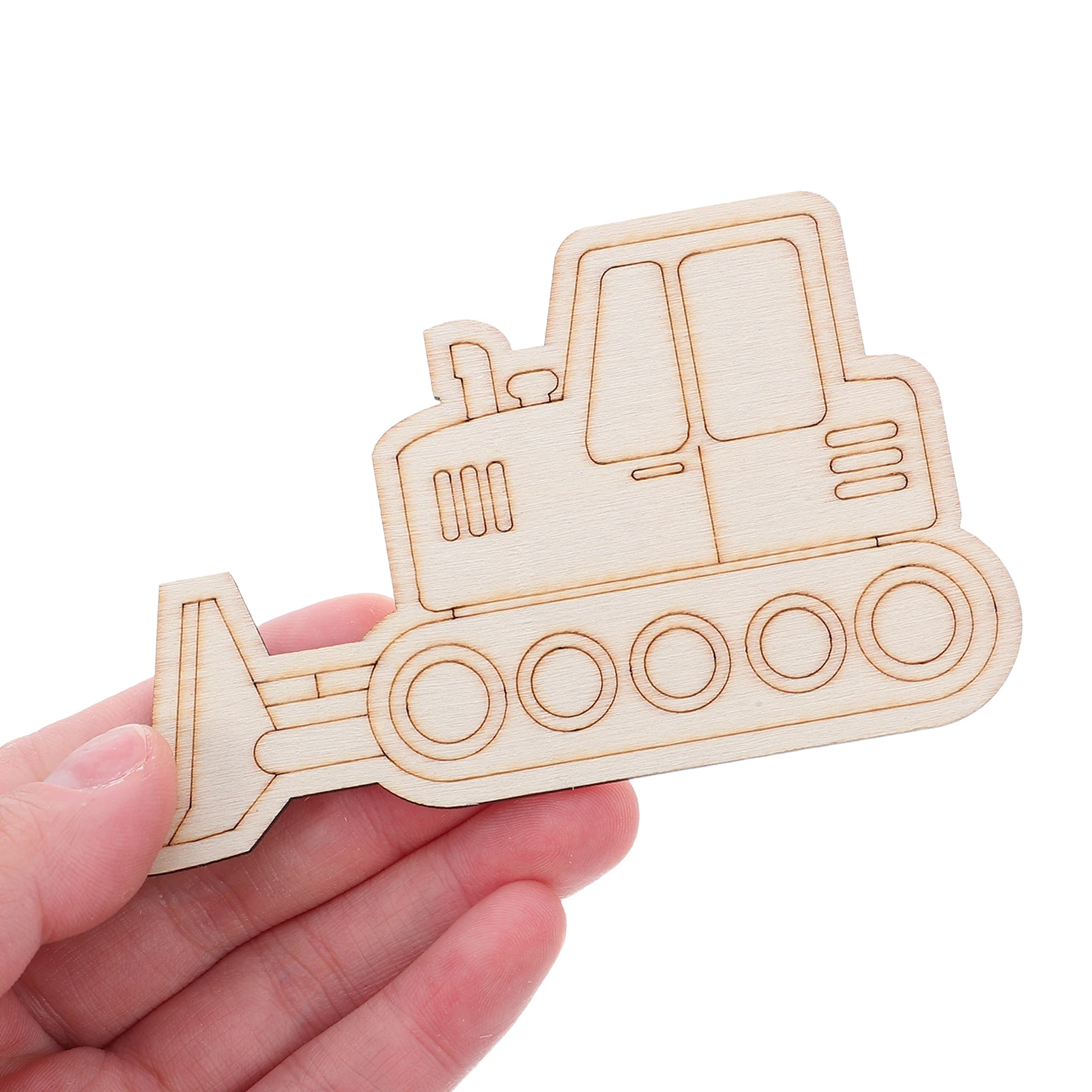 

45pcs Wooden Car Cutouts Unfinished Diy Wood Slices For Painting Crafting Smooth Blank Vehicle Shapes Rustic Car Craft Supplies