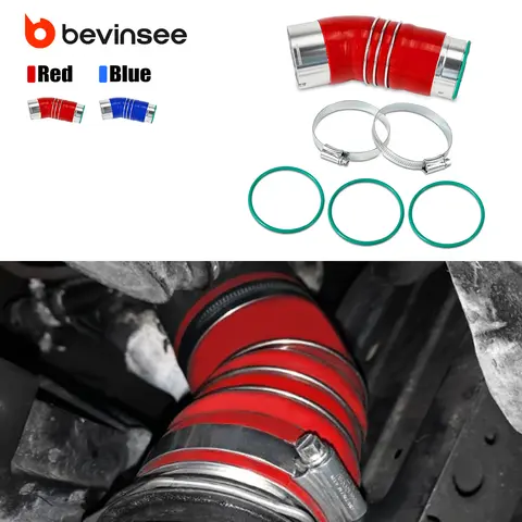 Twin-Turbo Reinforced Silicone Boost Hose for BMW E90 Saloon 335d/E91 Estate 335d/E92 Coupe 335d,Replace 11617812274,11618506786 10 best sales 335d e92 - №2