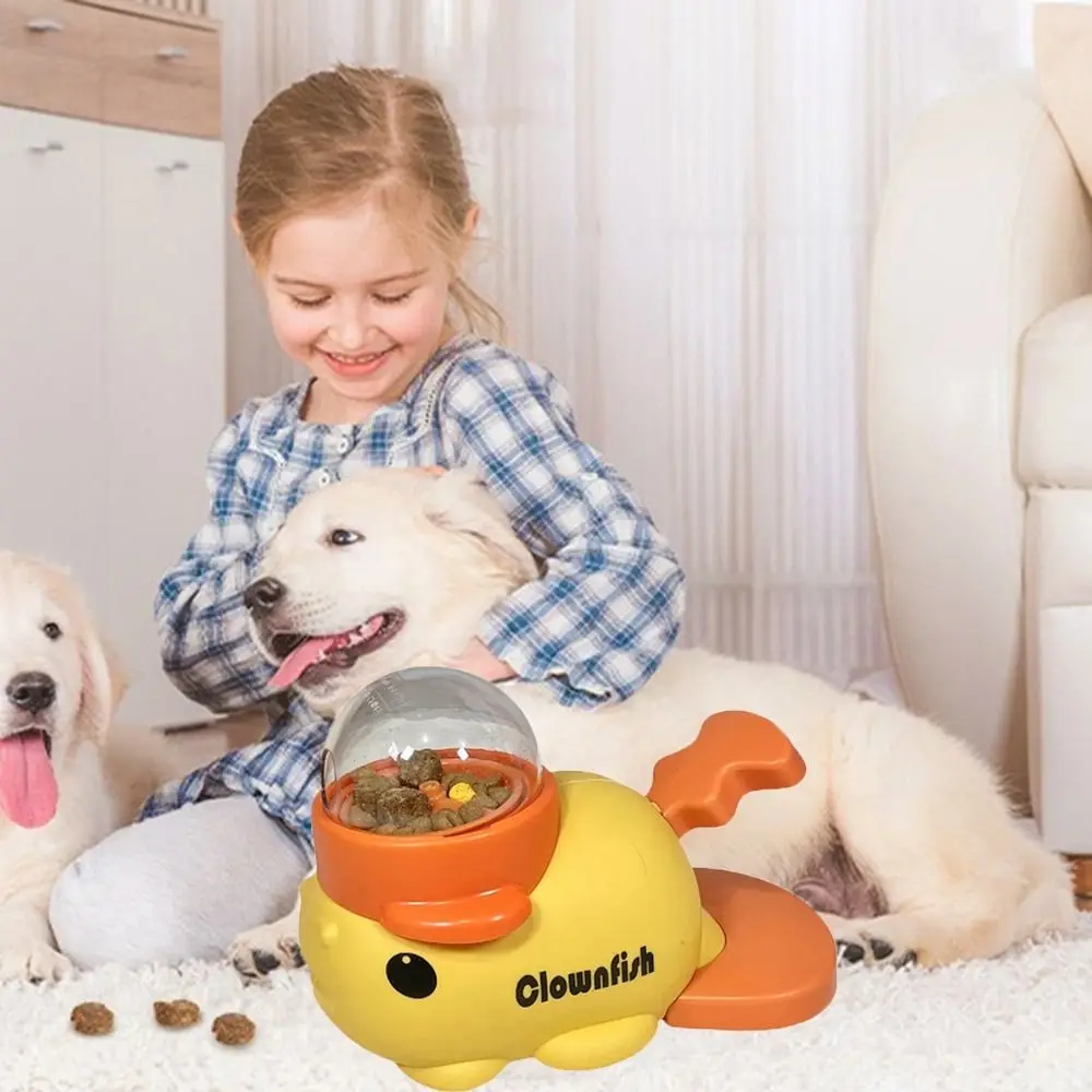 

Cartoon Fish Design Dog Automatic Feeder Intelligent Interactive Pet Feeder Toys Anti-slip Large Capacity Dog Slow Feeder