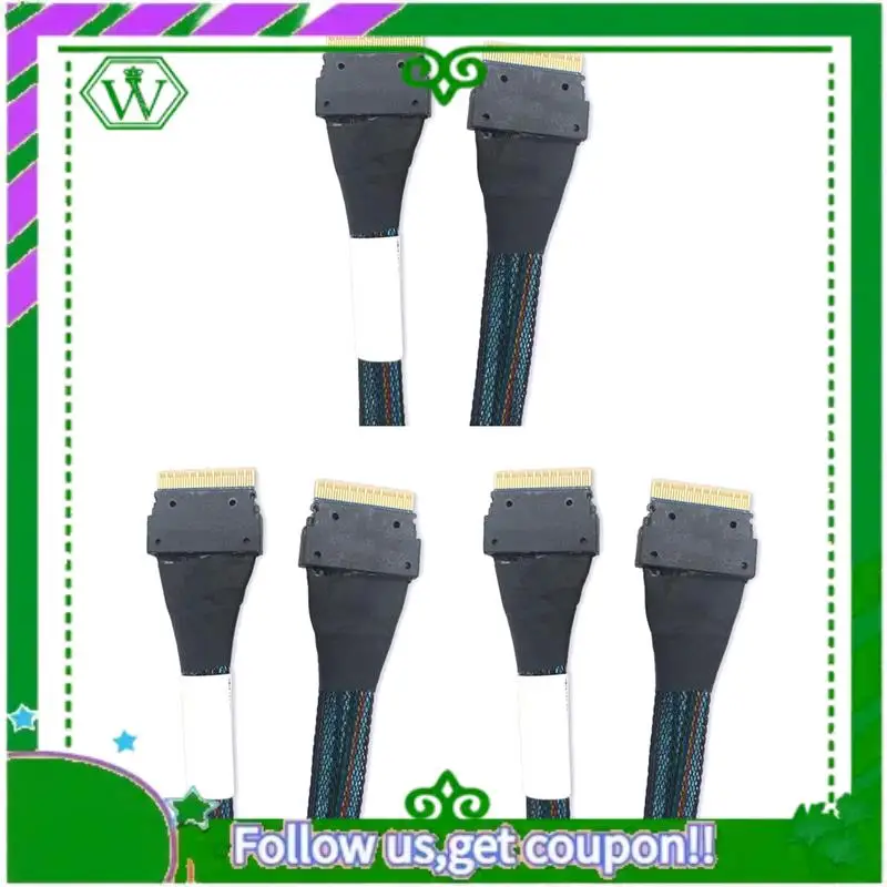 

ABIK-3X Высокоскоростной Pcie 4.0 Slimsas SFF8654 8I до 8I серии 9500 Доступный кабель Nvme Внешний адаптер видеокарты 0,5 м