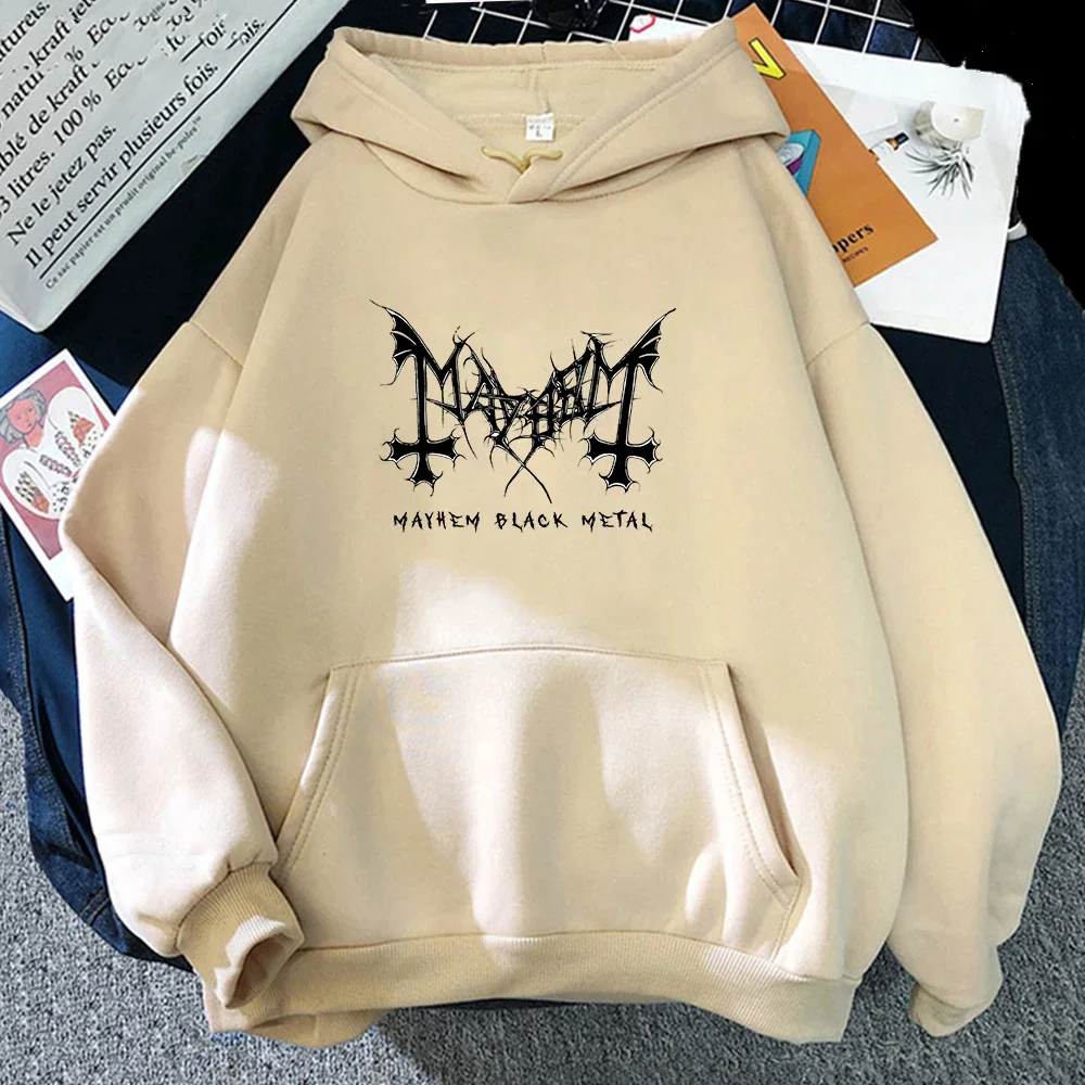 Mayhem Deathcrush Hoodies Unisex Punk Long-sleeved Sweatshirt Printing Men/women Fashion Aesthetic Heavy Mental Hip Hop Vintage