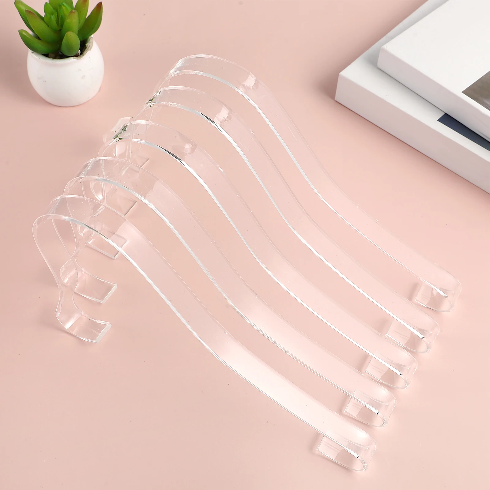 

10pcs Heels Display Stand Acrylic Shoe Rack Sandals Display Rack Lightweight Closet Organizer Sandals Women Shoes Storage