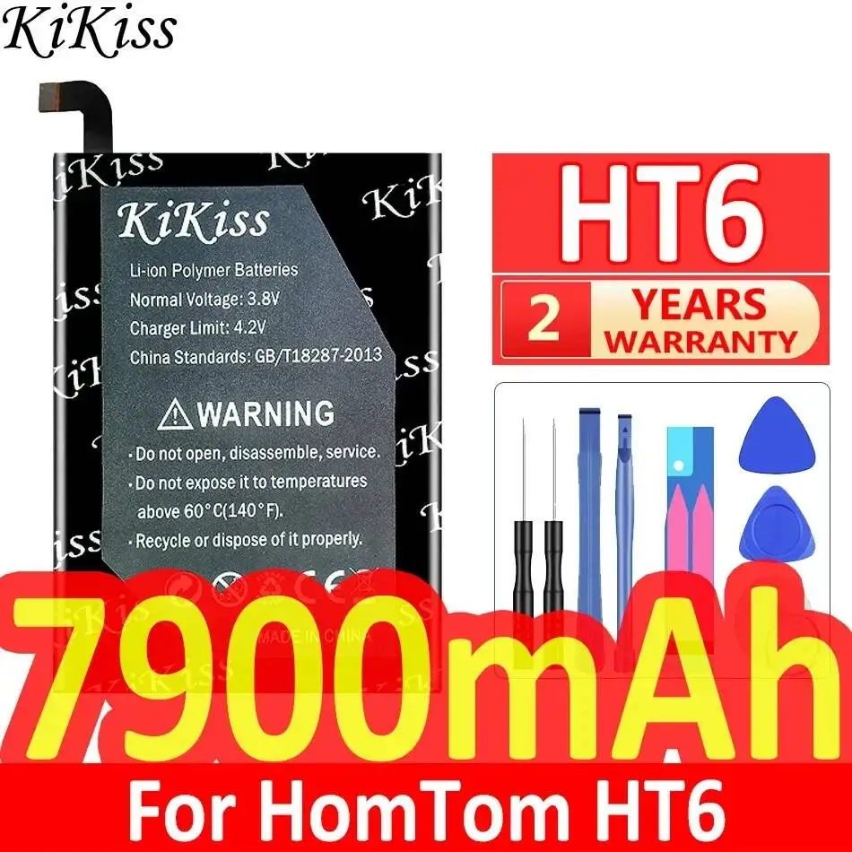 Аккумулятор для мобильных телефонов Homtom HT6, Oukitel K6000 Pro, Ulefone Power, Doogee T6 Pro, надежный источник питания, 7900 мАч