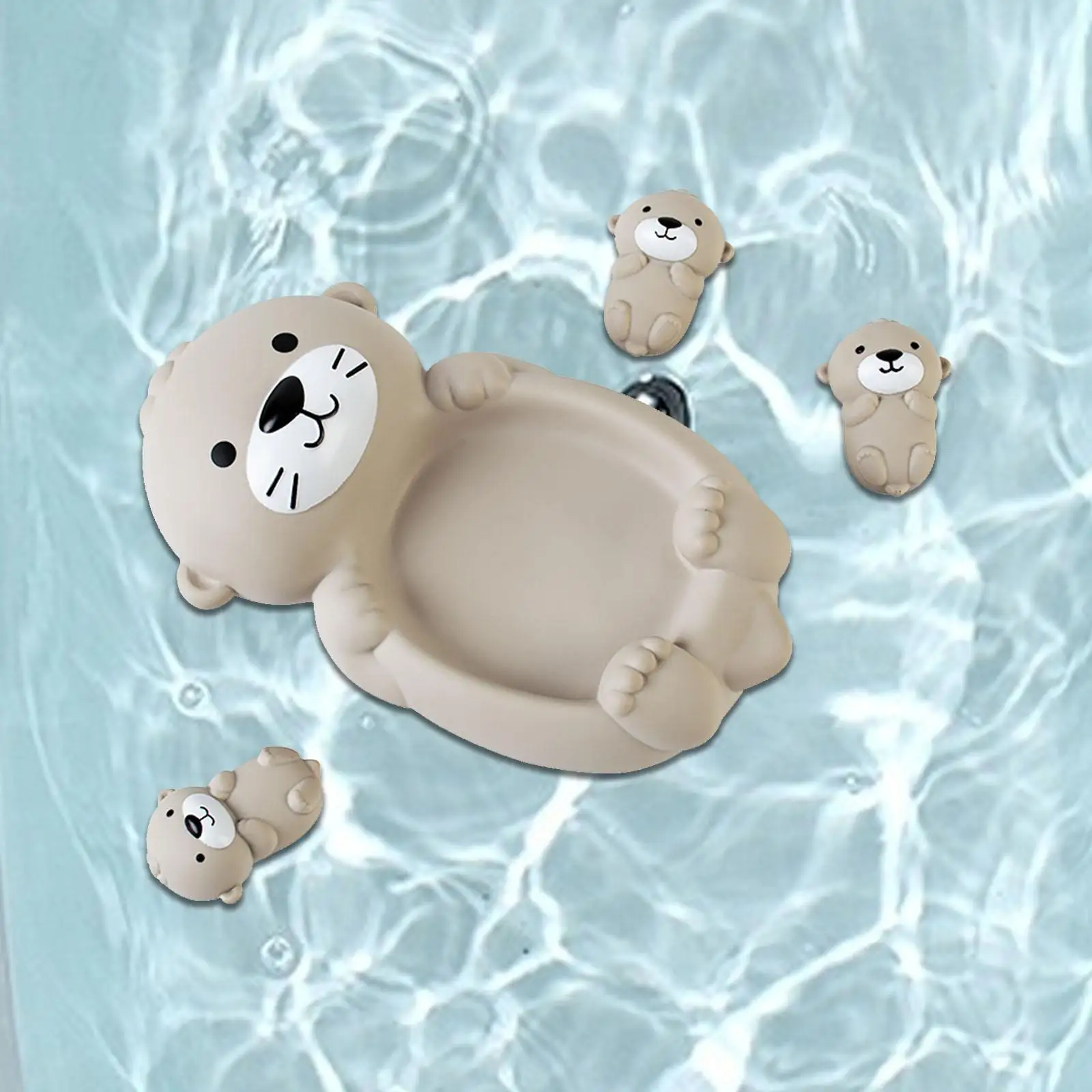 Kleines Otter-Badespielzeug, Cartoon-Tier-Badespielzeug für die Dusche, Geschenk, Partygeschenke