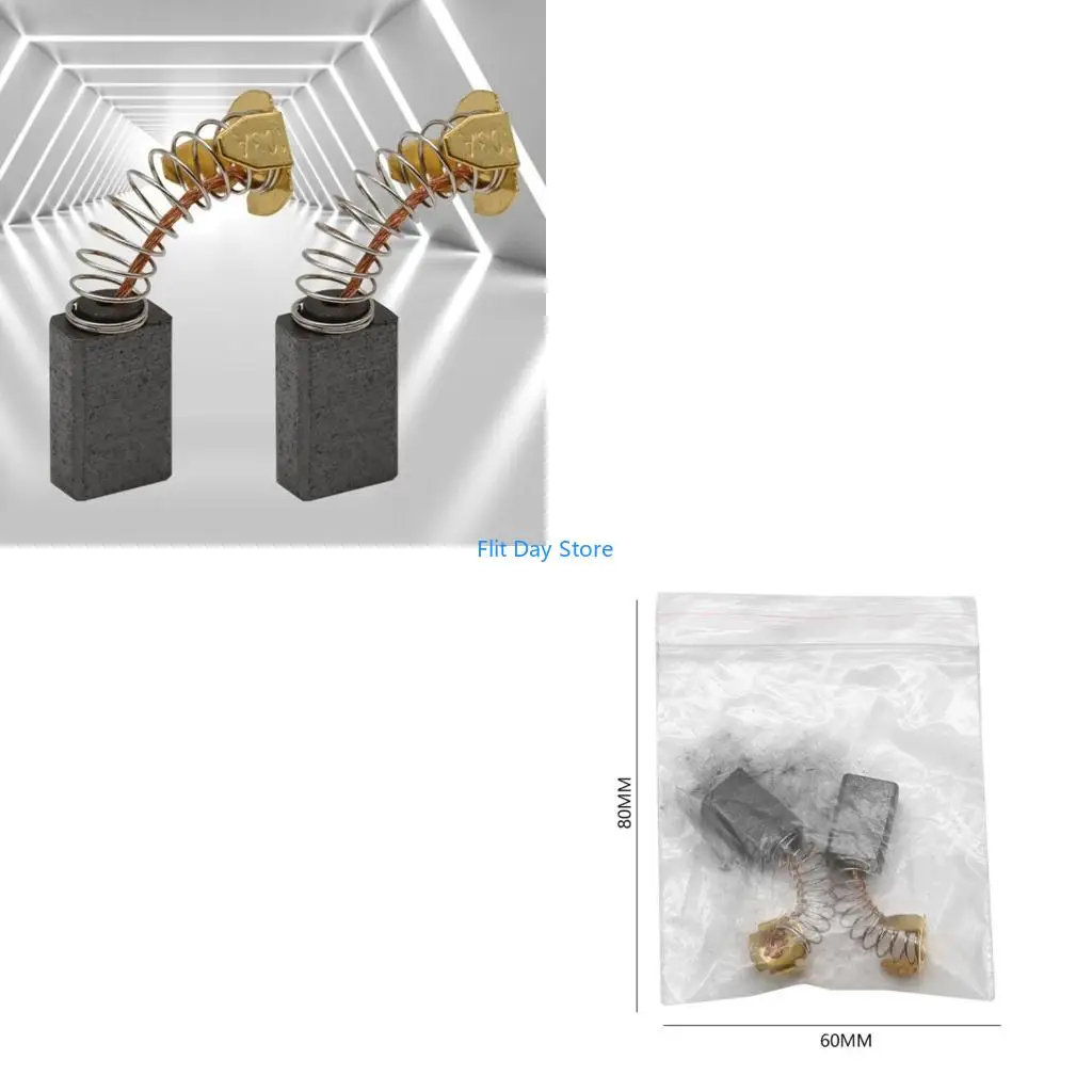 F92C 1Set Carbon Brushes Power Tool Spare Parts for Electric Motors Angled Grinder