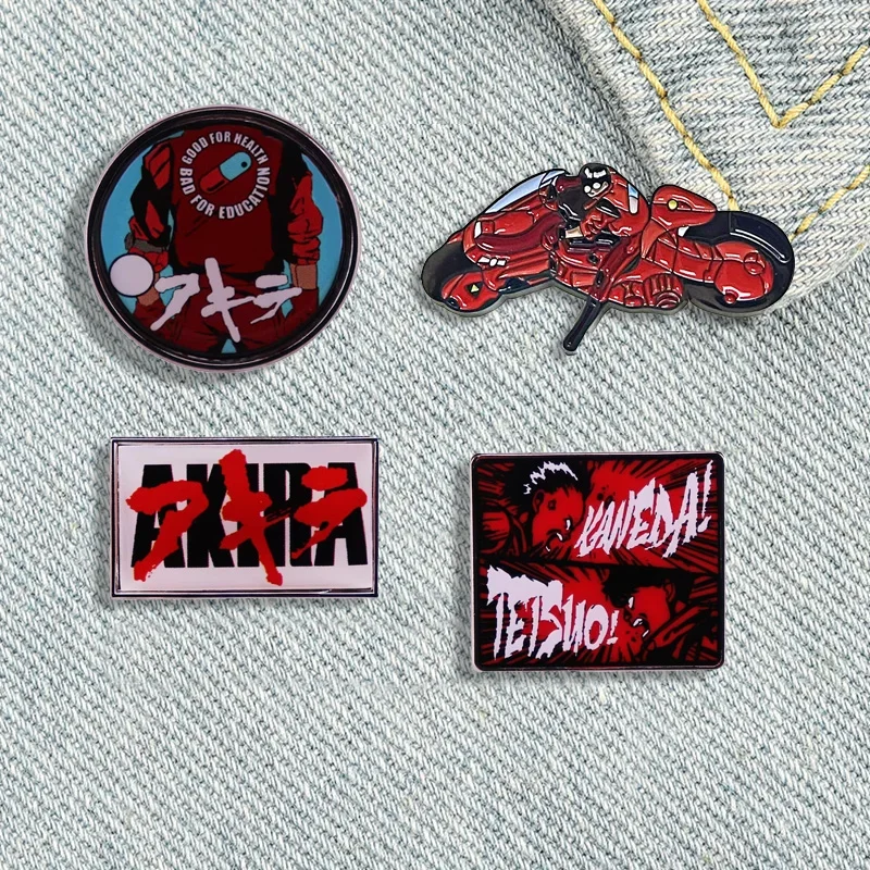 Akira-Pin esmaltado de Manga japonesa, broche de película, joyería, accesorios de regalo para amigos