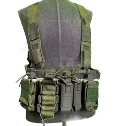 Men Tactical Multicam Atacs FG Vest Chest Rig Carrier Vests Magazine Pouches AK M4 Hunting Airsoft Molle Combat Vest Accessories