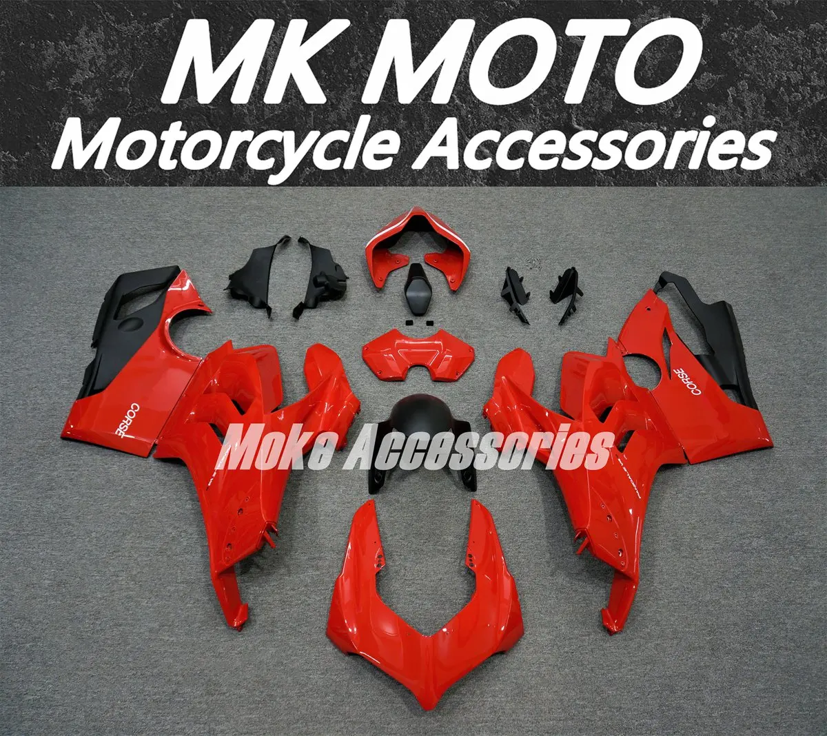 

Комплект обтекателей для мотоцикла, подходящий для Panigale v4s v4r 2020 2021, комплект кузовных работ 20 21 АБС, высокое качество, черный, красный