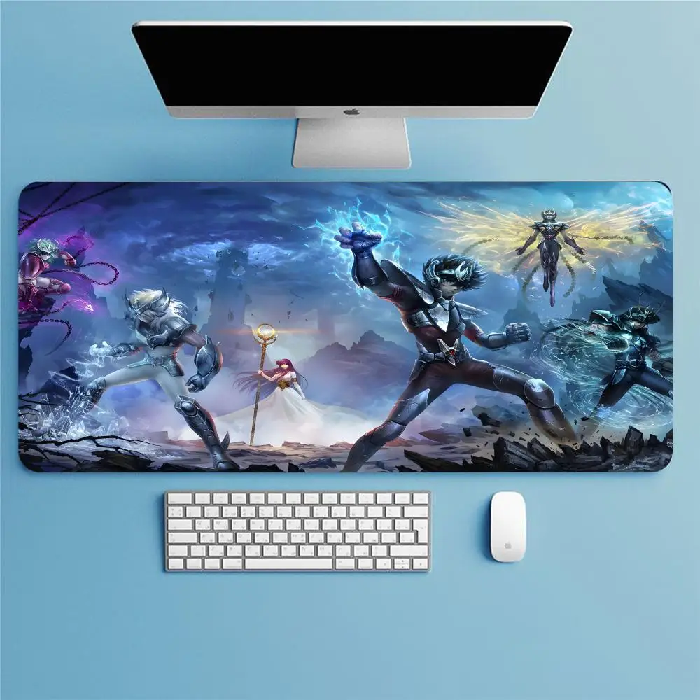 Hot cartoon anime S-Saints Seiyas-A  Mouse Pad Razers Rubber Mouse Pad Large Locking Edge Anti-Slip E-Sports Dirty-Resistant Off