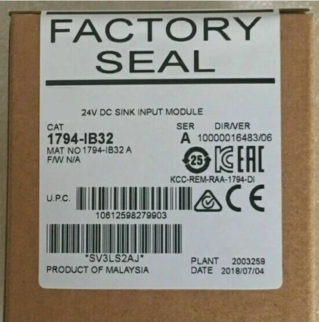 

Brand New Input module, 1794-IB32, ensure authenticity and fast delivery Fast Delivey