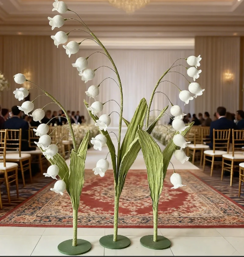 

Высококачественная бумажная художественная лилия из дел, украшение для вечеринки, свадебного центра, открытие уличного украшения дома, искусственные цветы