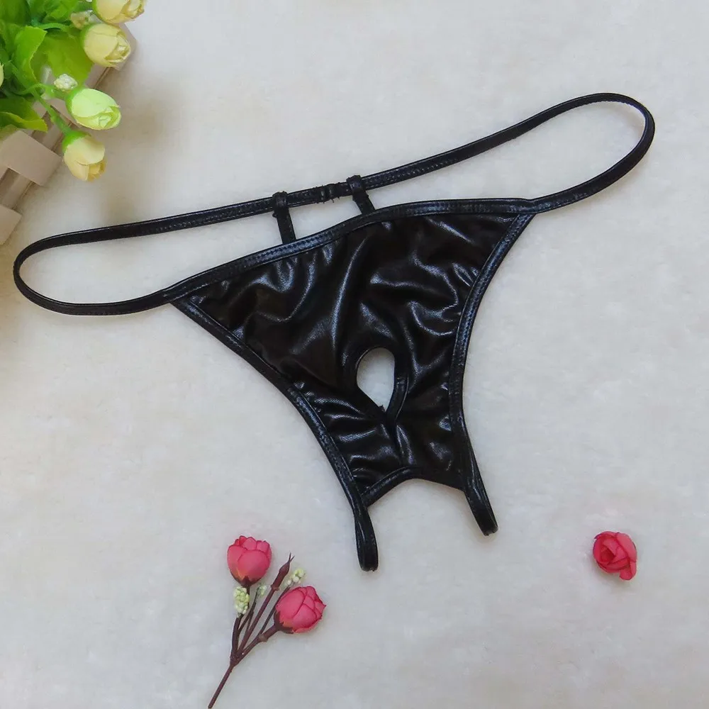 

Thong Briefs Underwear Briefs Faux Leather G-String Jock Mens Panties Pouch Strap Brand New Fashion New Supply