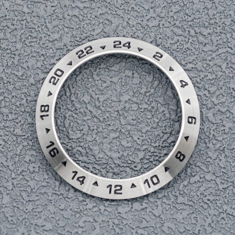 Mod NH35 Case Bezel Insert SKX007 with Figure Stainless Steel Rotatable Bezel Fit Seiko Men Waterproof Watch Replace Bezel