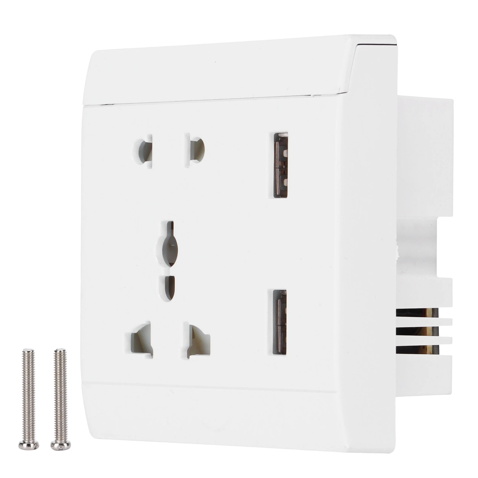 

110V/220V 13A Multifunctional Wall Power Outlet Socket with 2 USB Port Home Improvement