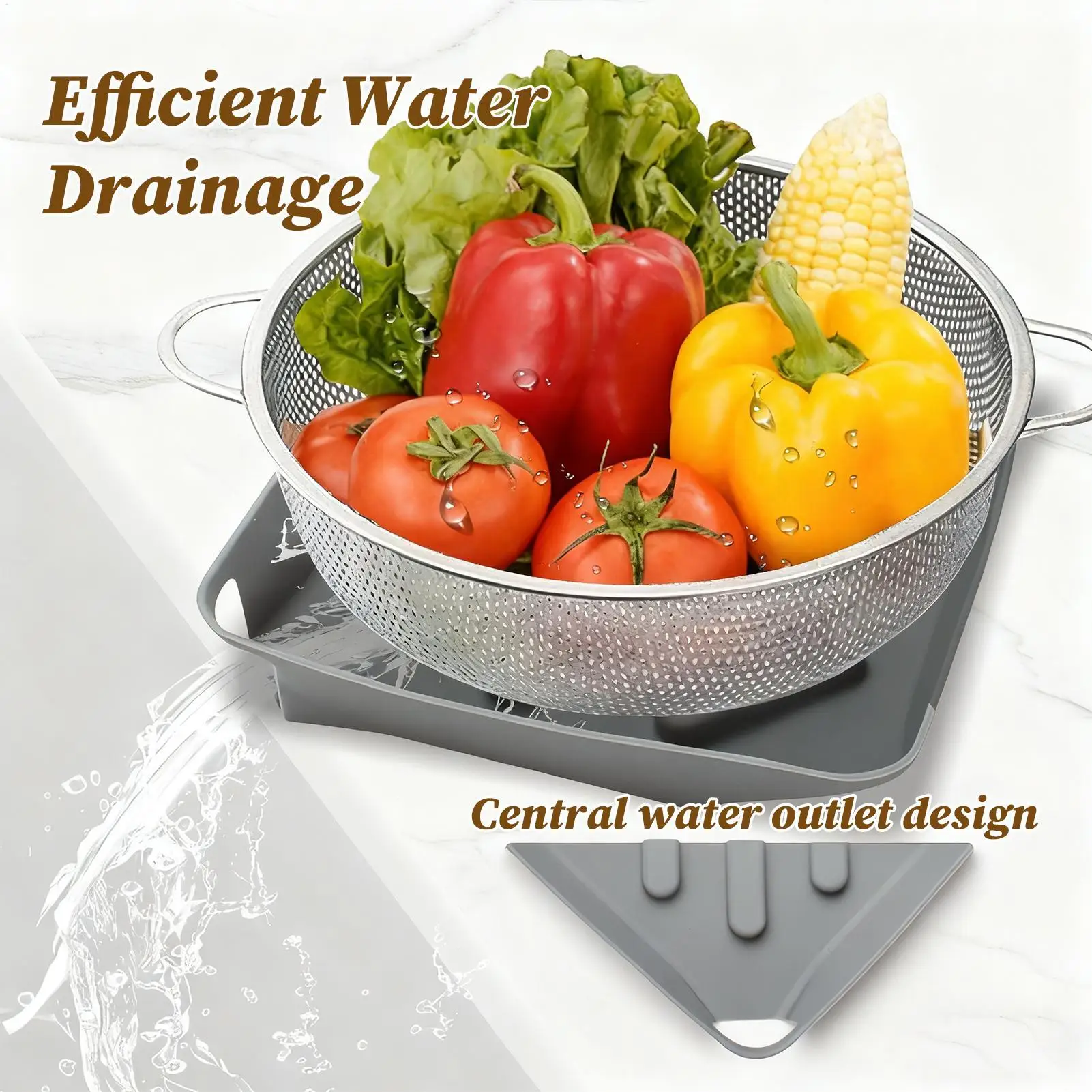 

Сушильный коврик для посуды, силиконовая подставка для губки, нескользящая сливная подушка с носиком для стойки, раковины в ванной комнате, квартиры