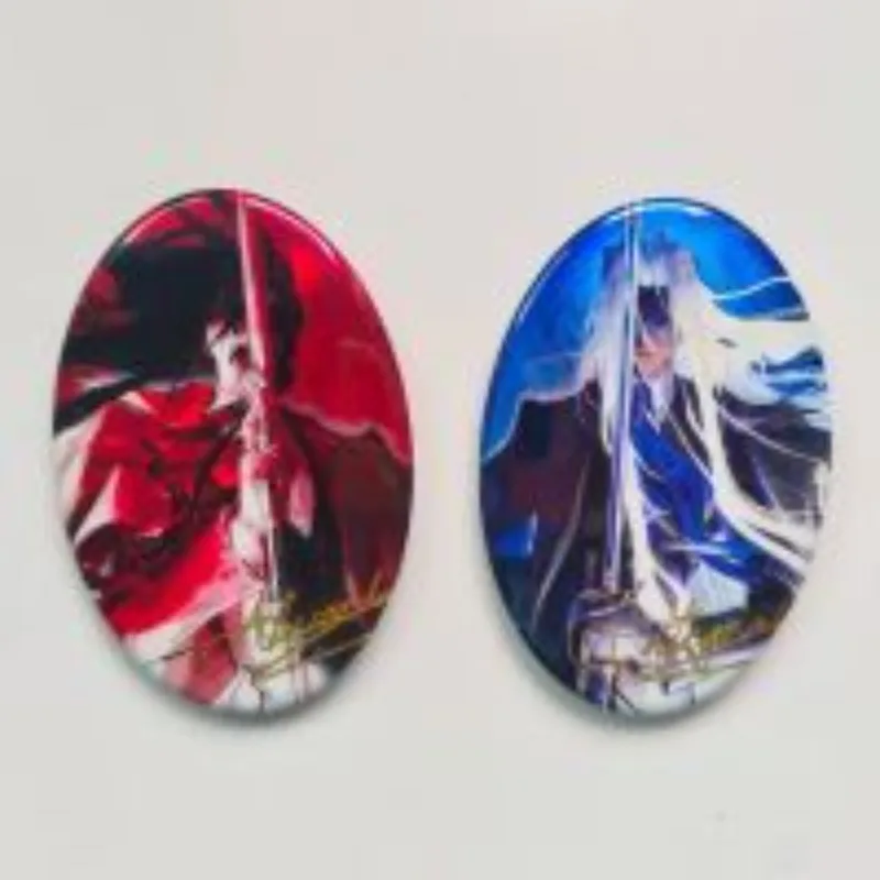 Broches Hellsing para mujer, joyería de moda Alucard, Accesorios de Metal integrales, insignias de elipse, alfileres, broche de Cosplay, regalo para Amiga