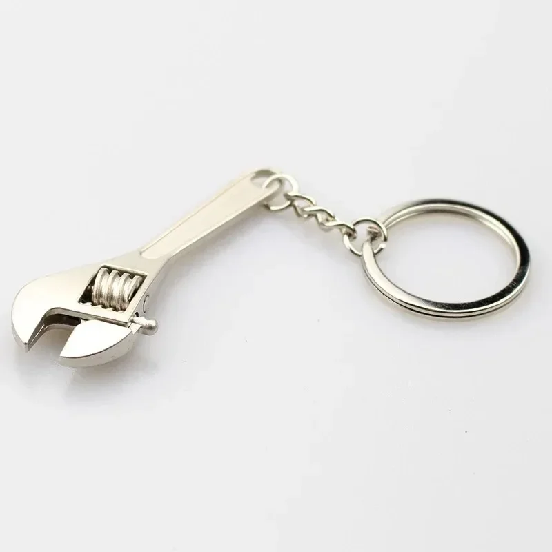 Mini Wrench Key Chain Adjustable Metal Spanner Keyring Adjustable Wrench Spanner Toy Workshop Equipment Hand Tools