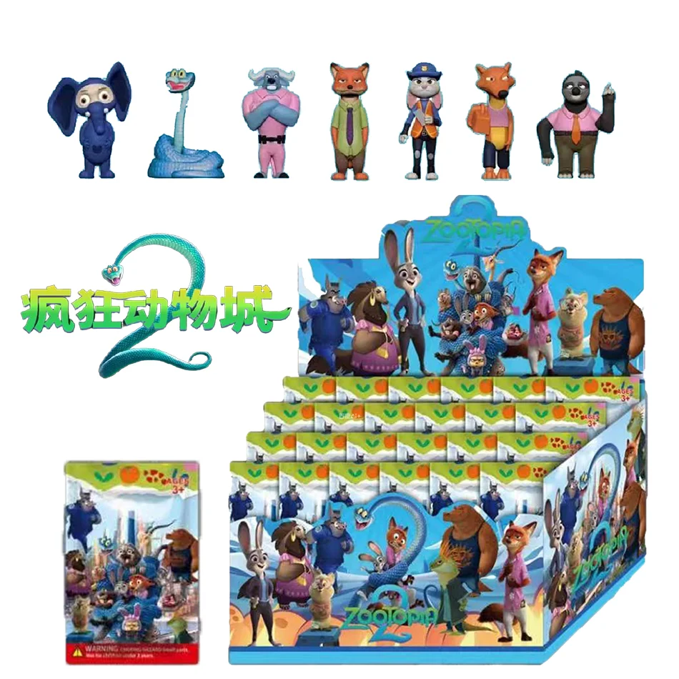 In Stock New Crazy Animal City Blind Box Judy & Nick Pvc Figure Cute Collectible Toy Fashionable Accessory