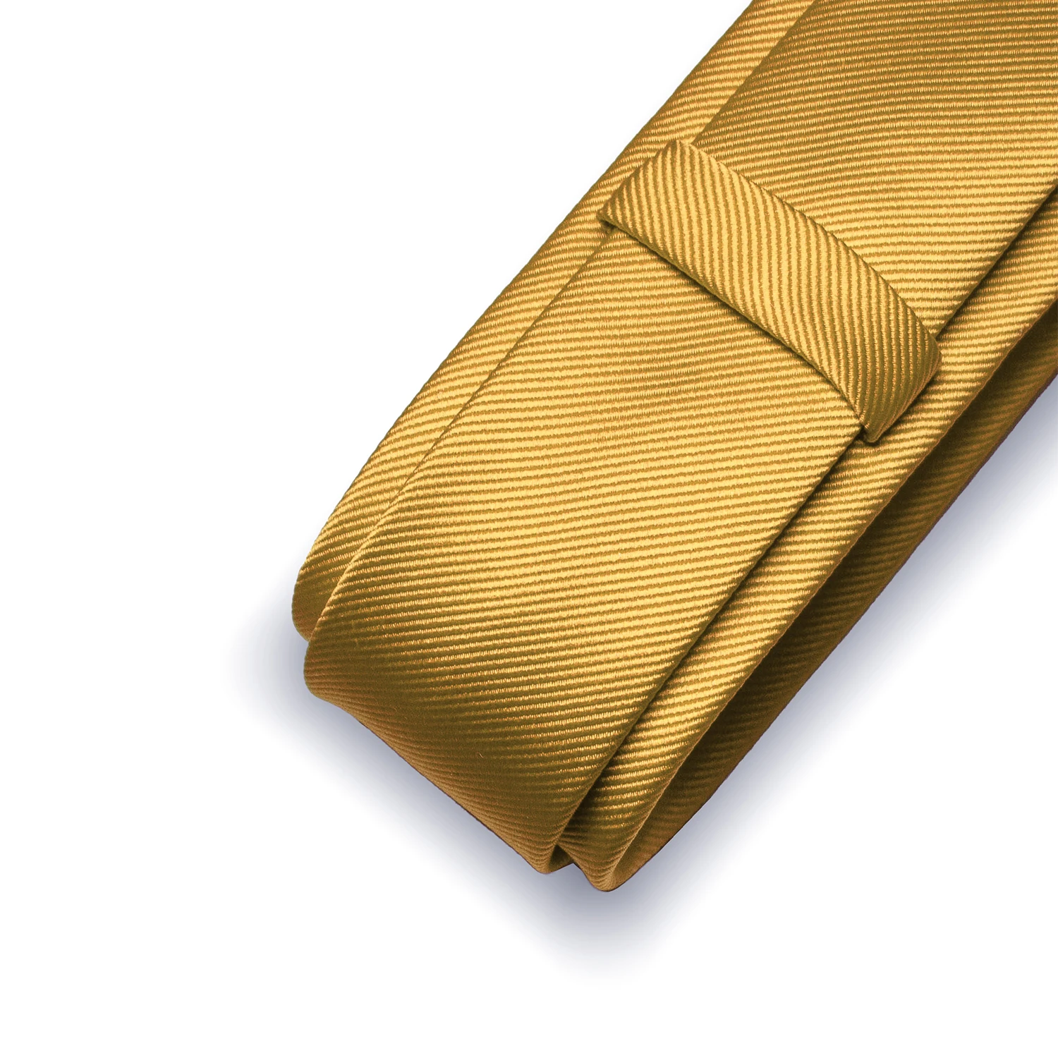 Cravatte classiche da uomo solide Cravatte skinny sottili da 6 cm Cravatte in tessuto jacquard solido per regalo di festa aziendale per matrimoni da uomo