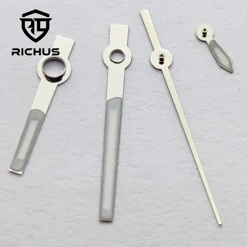 Lancette dell'orologio RICHUS NH39 Lancette dell'orologio argento/oro/blu Verde luminoso adatto per accessori per orologi con movimento NH39