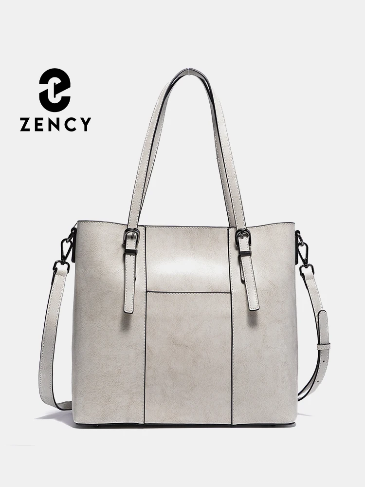

Zency Women's Genuine Leather Totes Designer Shoulder Bag Large Capacity