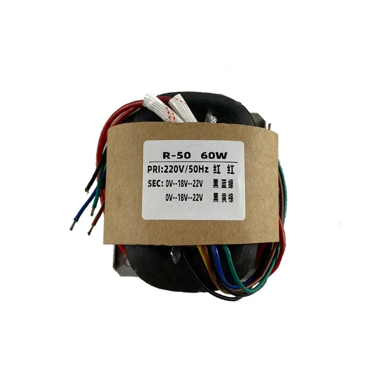 R50/60VA R Transformer 220V/12V/15V/18V/24V/36V All Copper Transformer Audio Amplifier Power Supply Customizable